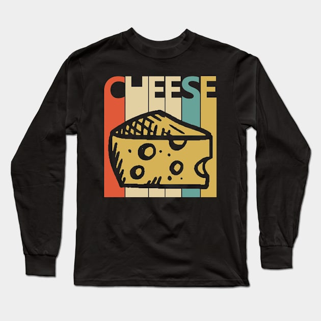 Vintage Cheese Long Sleeve T-Shirt by GWENT